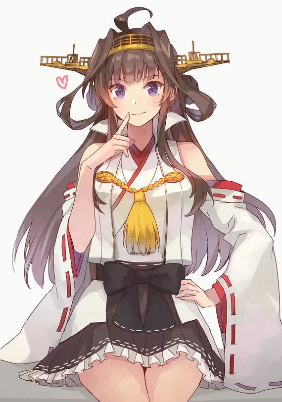 Kongou-chan - Kantai collection, Kongou, Anime, Anime art