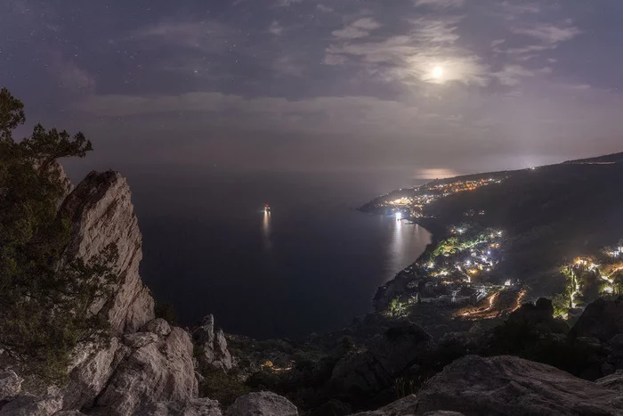 Night landscapes from Crimea - My, Crimea, The photo, Atmospheric, Landscape, Black Sea, Starry sky, Longpost