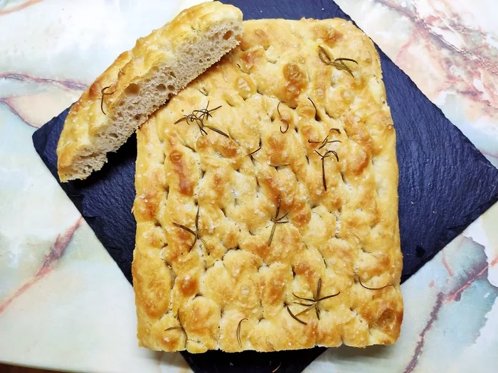 Focaccia No Knead - My, Food, Bread, Bakery products, Recipe, Focaccia, Longpost, Cooking