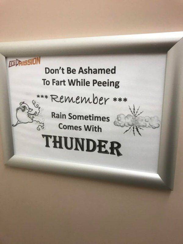 This is so cute - Toilet, Urination, Thunder, Rain