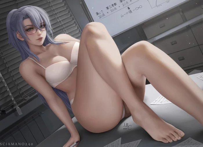 Ayame Himuro NSFW 2 - NSFW, Art, Anime, Anime art, Rikekoi, Ayame Himuro, Erotic, Underwear, Sciamano240