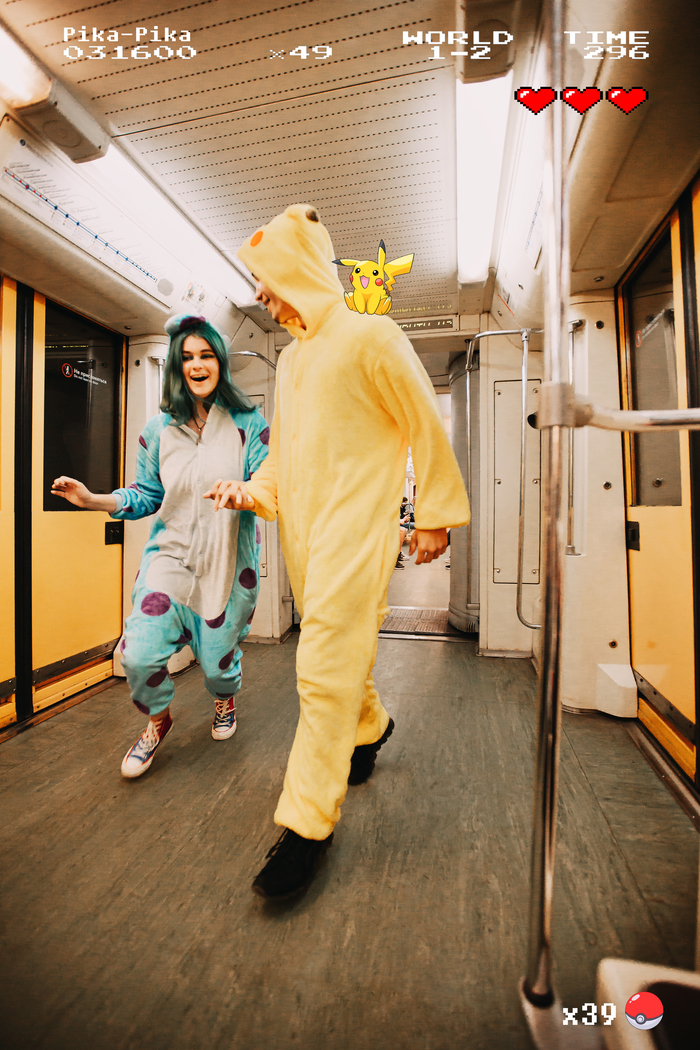 Pokemon GO I М Е Т Р О Покемоны, Pokemon GO, Косплей, Метро, Аниме, Любовь, Фотография, Игры, Длиннопост