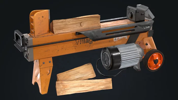 Wood splitter - My, Cleaver, 3D modeling, Longpost