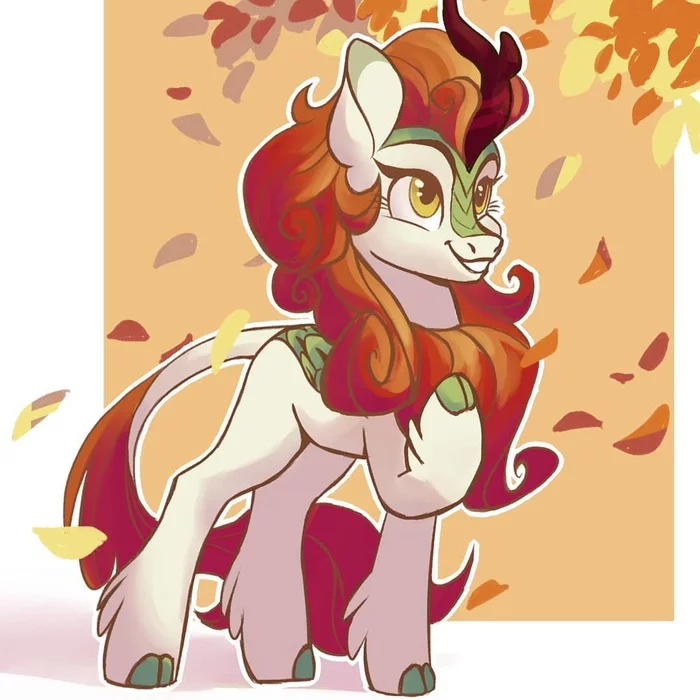 Кириняша высматривает, с кем бы затусить в пятницу вечером - My Little Pony, PonyArt, Autumn Blaze, MLP Kirin