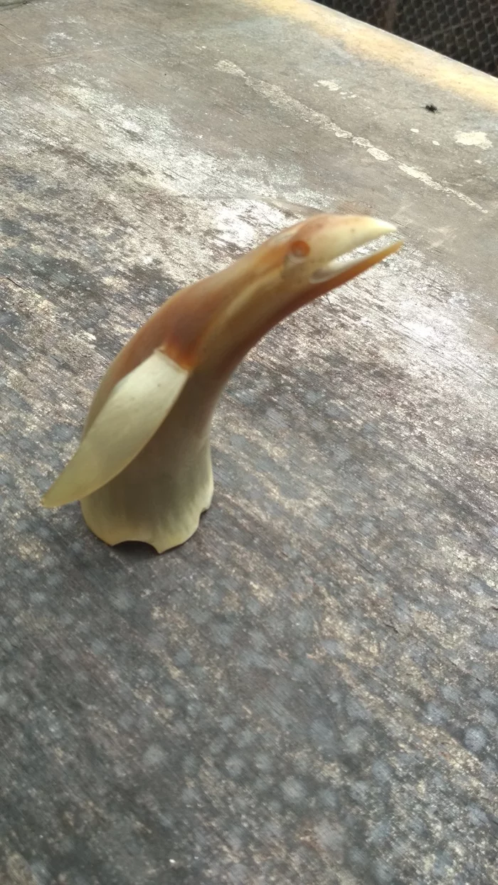 Reply to the post My snail is made from an elk horn! - My, Images, Needlework, Needlework without process