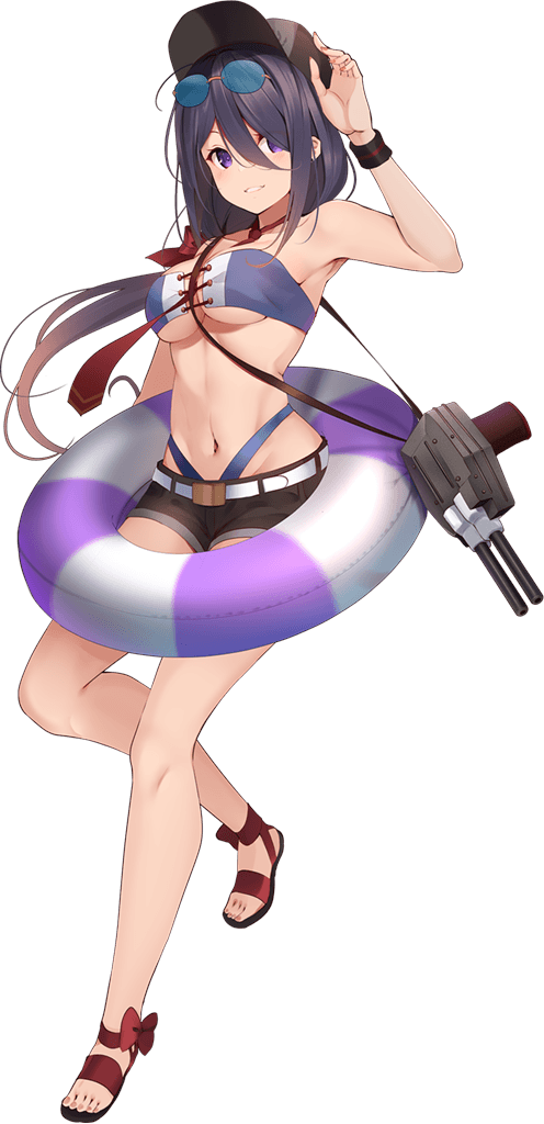 Ariake - Kantai Collection, Ariake, Купальник, Аниме, Anime Art, Сиськи, Длиннопост