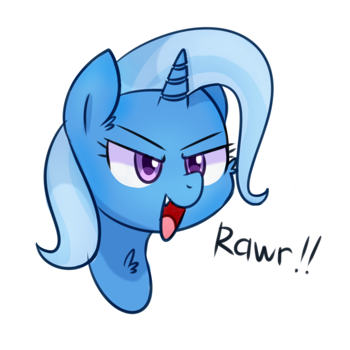 Rawr!! My Little Pony, Ponyart, Trixie, Rawr