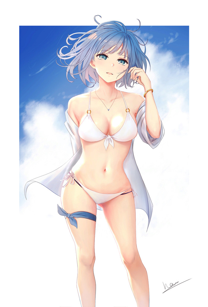 Summer time Anime Art, Original Character, , 