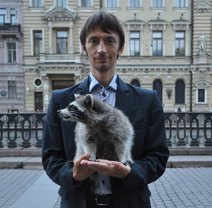 Greetings from the Raccoons - My, Russia, Saint Petersburg, Acquaintance, Dating on Peekaboo, Raccoon, Оригинально, First post, Longpost