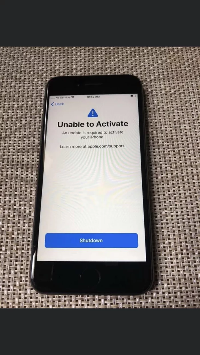 Lost connection on IPhone 7, after trying to reset Settings and flash it again, the phone does not activate and the serial number is missing - My, iPhone 7, Activation