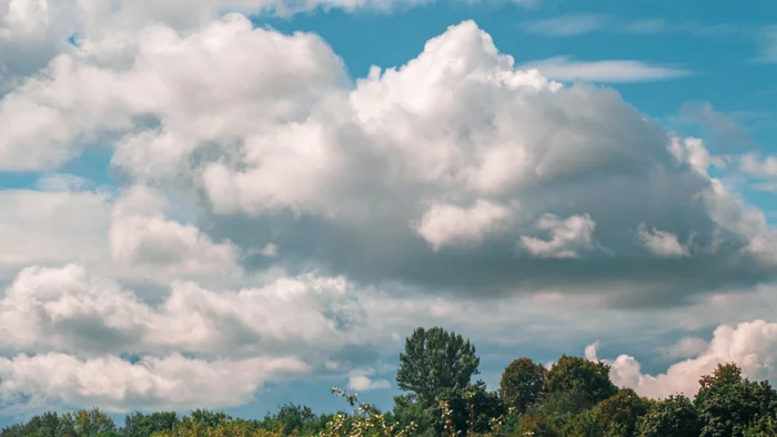 Clouds are floating - My, Sky, Clouds, Nature, Tree