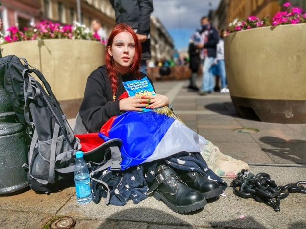 Protest without interruption from the clientele - Saint Petersburg, Politics, Longpost