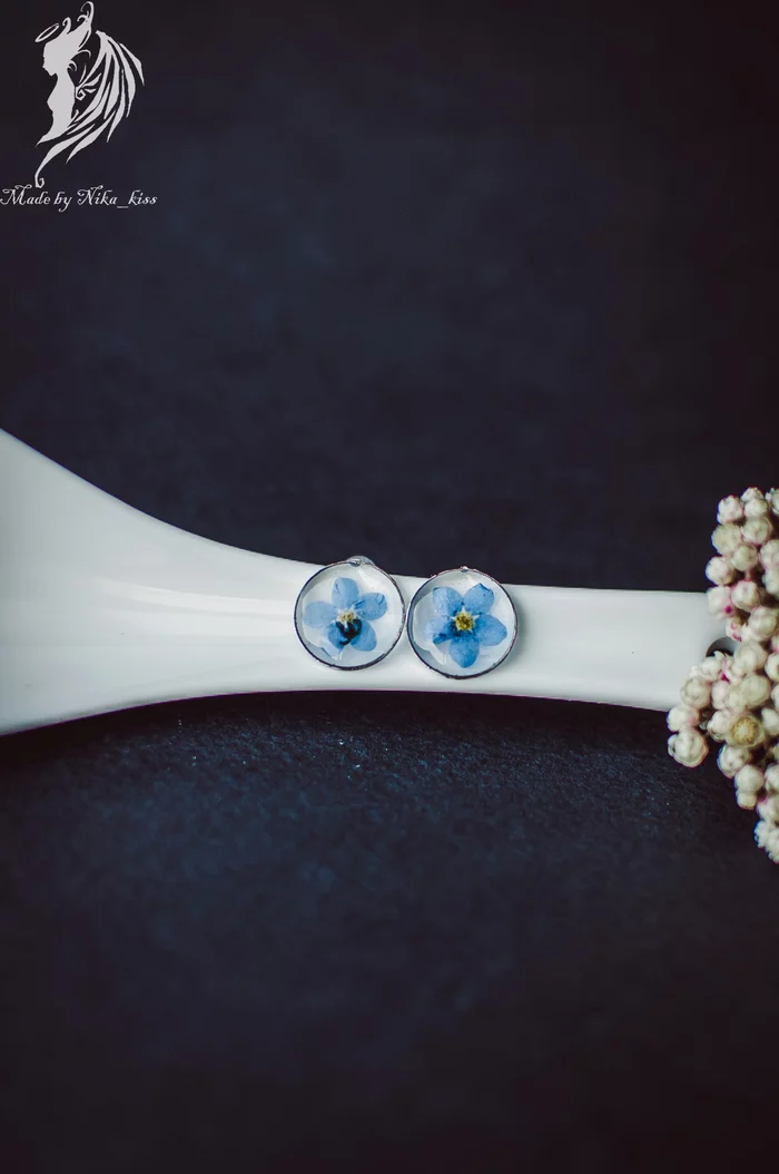 Handmade jewelry with fresh flowers - My, Handmade, Epoxy resin, Flowers, Needlework without process, Nika_kiss, Longpost, Bijouterie