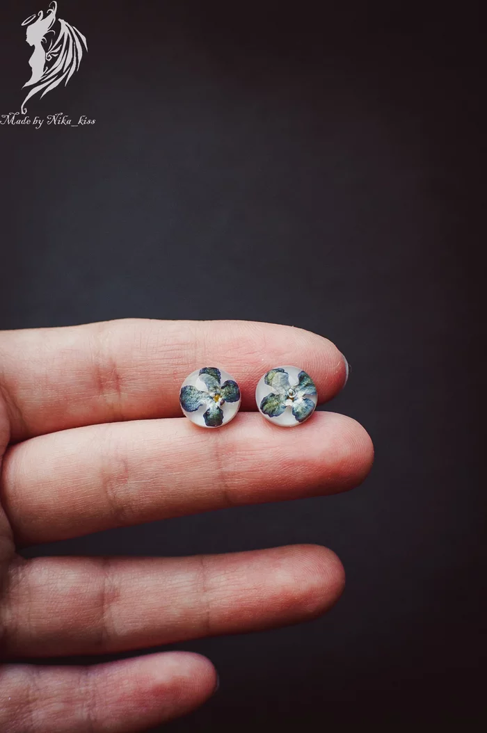 Handmade jewelry with fresh flowers - My, Handmade, Epoxy resin, Flowers, Needlework without process, Nika_kiss, Longpost, Bijouterie