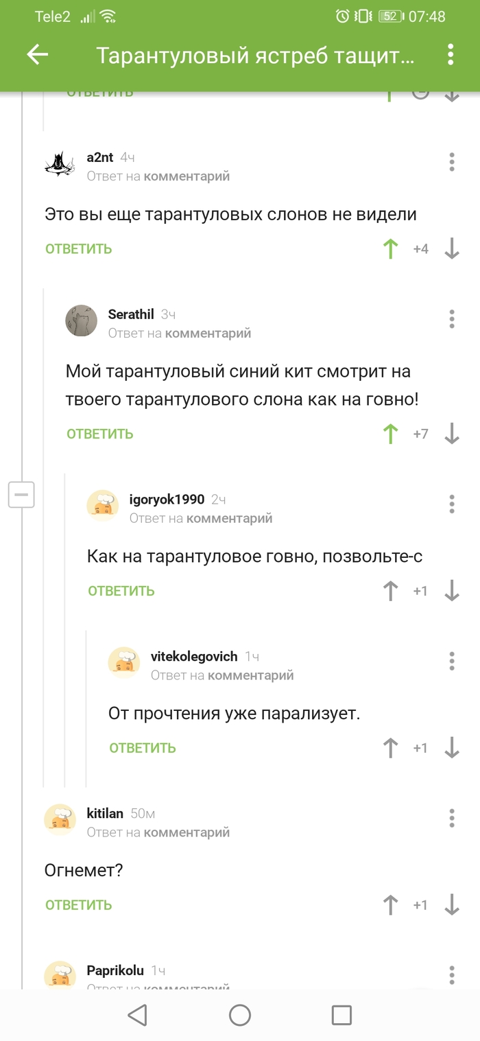 Тарантуловая номенклатура