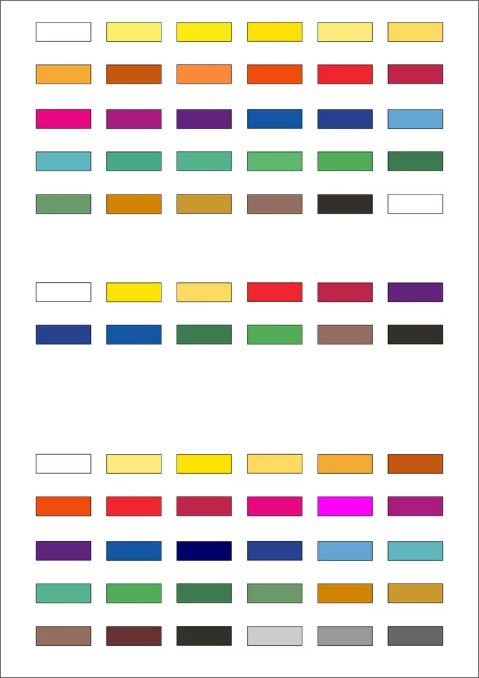 Color palette - My, Corel draw, Process, System, table, Color, Aesthetics, Watercolor pencils, Gouache, Longpost