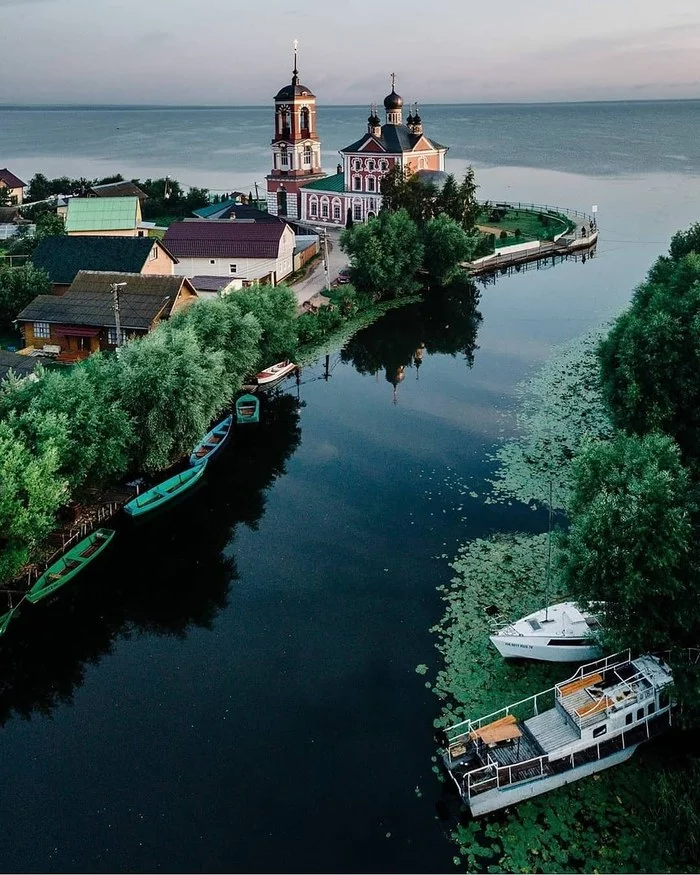 Yaroslavl region - The photo, Yaroslavskaya oblast, River, Russia, Nature, Temple