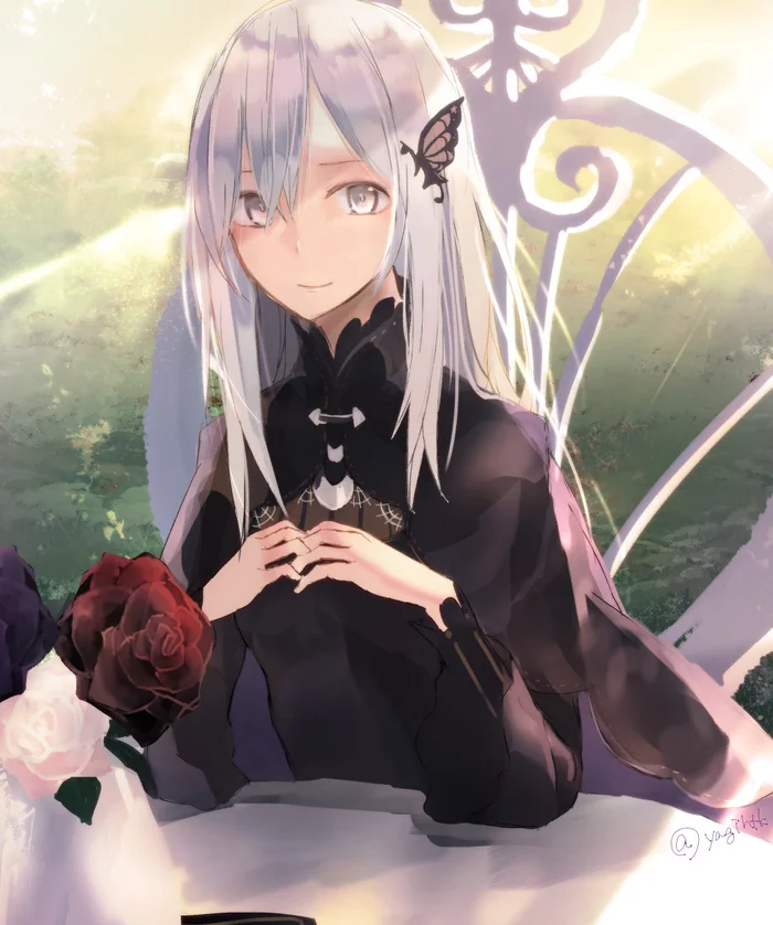 Meeting Echidna - Re: Zero Kara, Echidna, Anime art, Anime