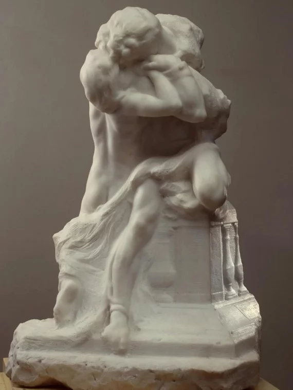 Romeo and Juliet (1905) - Sculpture, Marble, Auguste Rodin, Romeo and Juliet