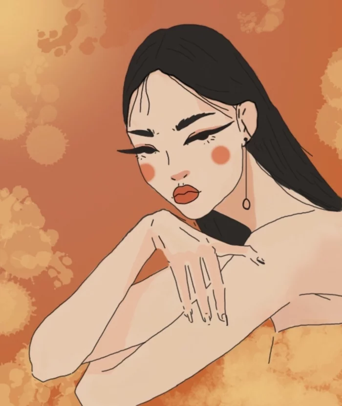 Hi all! I recently started drawing and want to periodically post my creations on Pikabu.) here is the first art - My, Digital drawing, Drawing, Art, Girls