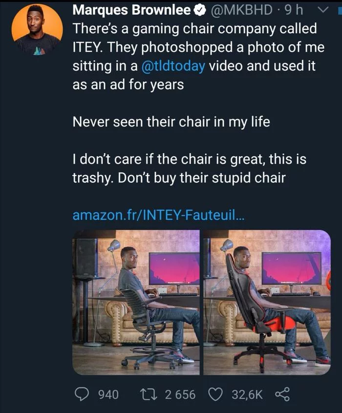 Phew, what a bad company and everything secret becomes clear! - Twitter, Screenshot, Translated by myself, Computer chair, Cheating clients, Photoshop, Truth, Deception