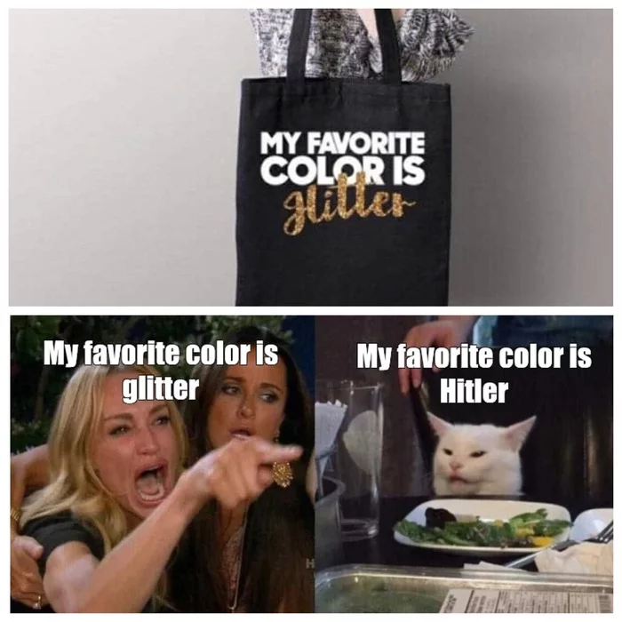 My favorite color - cat, Memes, Inscription