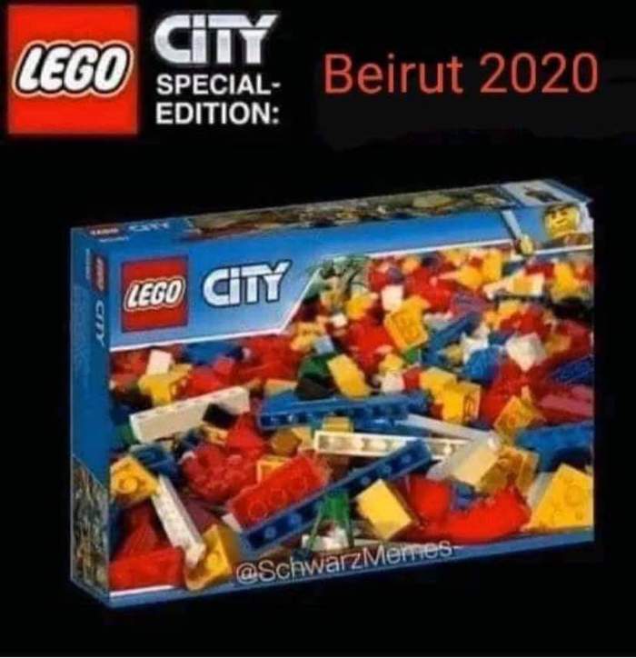 Special edition - Humor, Black humor, From the network, Lego, Beirut, Explosions in the port of Beirut