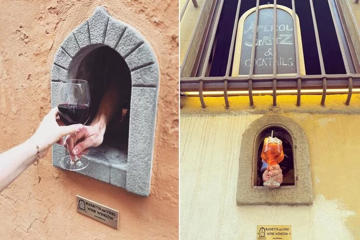 Italians have brought back “wine windows” to sell drinks - Italy, Alcohol, Wine, Window, Plague, Coronavirus, Lenta ru, Twitter