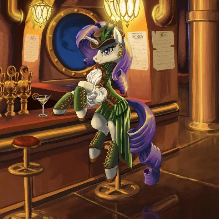 Steampunk Rarity - My little pony, Rarity, Kirillk