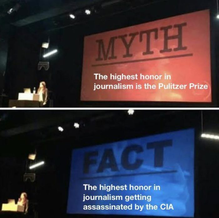 Fact-checking, motherfuckers - Journalism, CIA, Pulitzer Prize, Picture with text, Reward, Murder, , , Myths and reality, Проверка