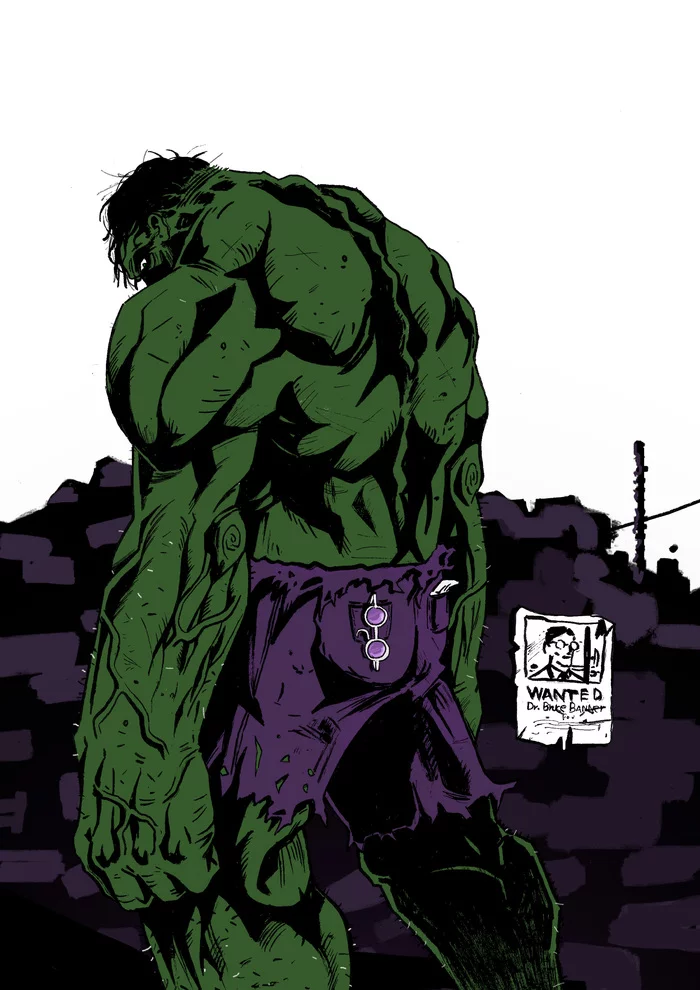 Hulk - My, Hulk, Marvel, Marvel Universe, Art, Longpost