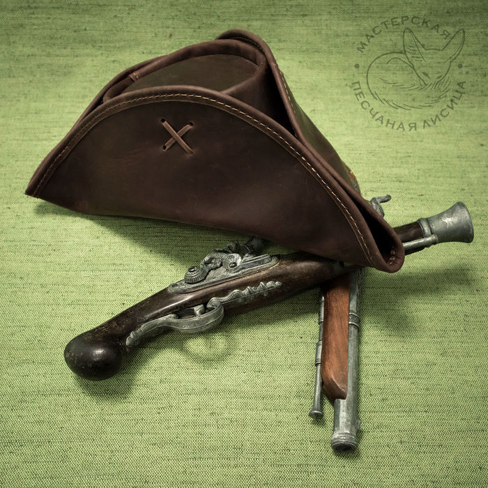 И снова треуголка Ручная работа, Шляпа, Кожа, Своими руками, Длиннопост, Треуголка, Рукоделие без процесса, Пираты