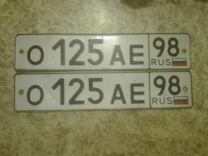 Found car numbers O125AE98 - No rating, Saint Petersburg, Found, Car plate numbers