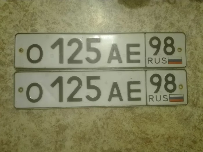 Found license plate number O125AE98 - No rating, Saint Petersburg, Found, Car plate numbers