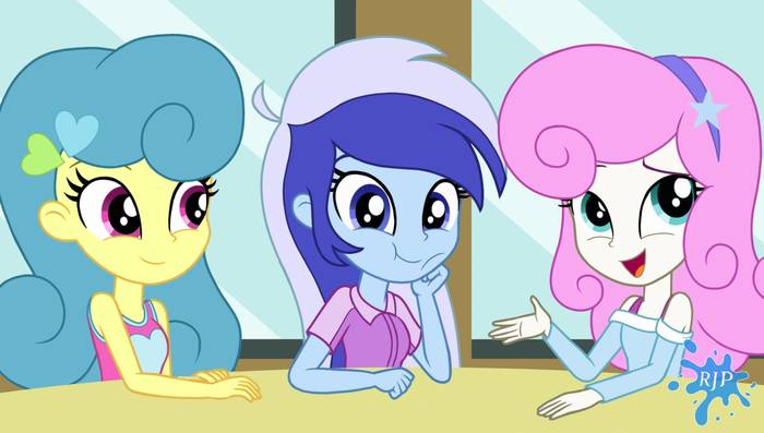 Just three old Twily girlfriends - My little pony, Equestria girls, Twinkle Shine, Minuette, Lemon hearts