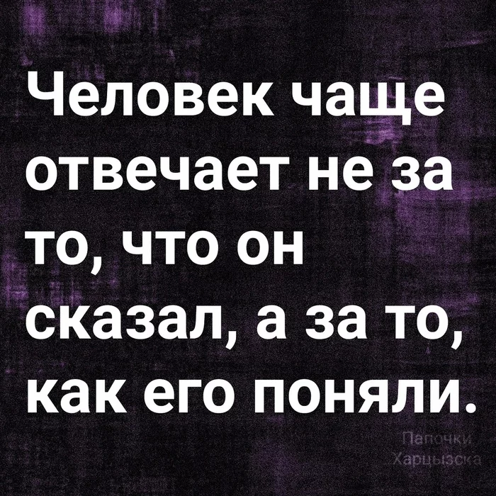 Нужно выражаться чётче - Картинка с текстом, Человек, Высказывание, Понимание