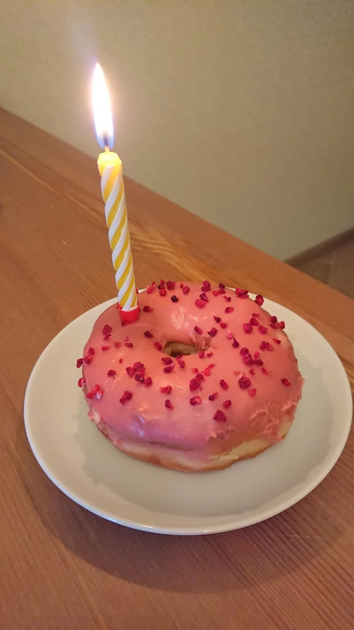 Holiday - My, Photo on sneaker, Birthday, Donuts, Candle