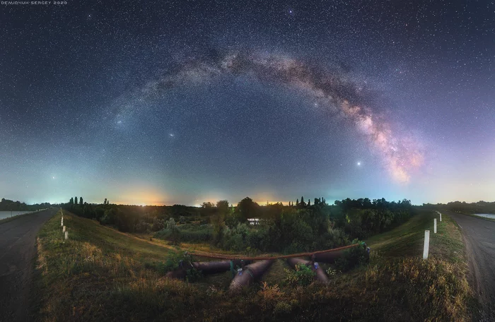 Under the dome of the Milky Way) - My, The photo, Landscape, Milky Way, Stars, Astrophoto, Atmosphere, Night