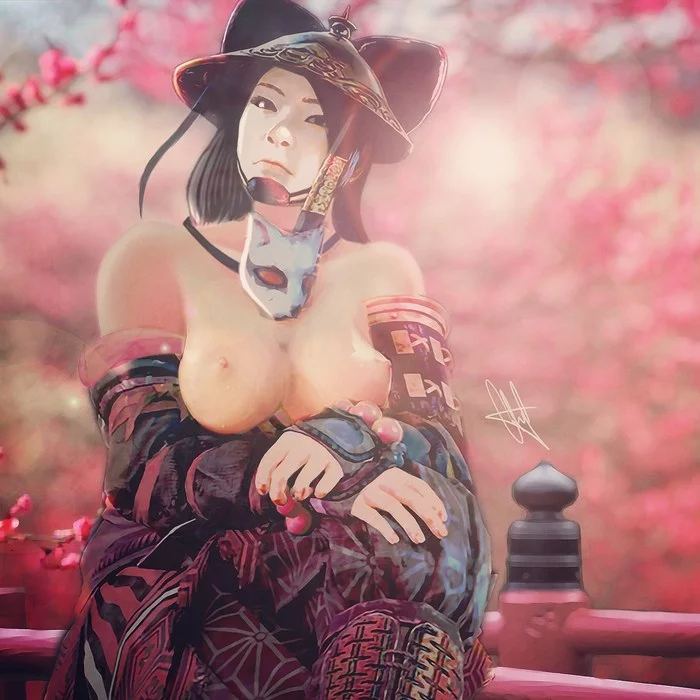 My Waifu - Nobushi :3 - NSFW, Моё, For Honor, Waifu, Game Art