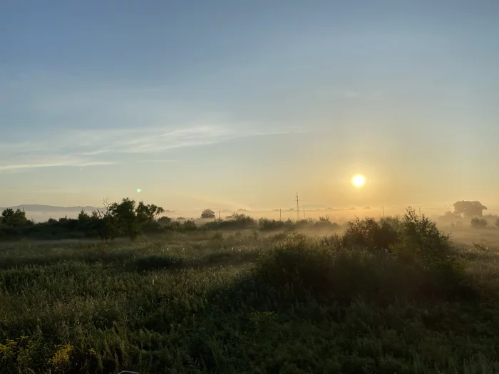 Vladivostok. Morning. Fog. Dawn - My, Vladivostok, Fog, The photo, dawn, Primorsky Krai