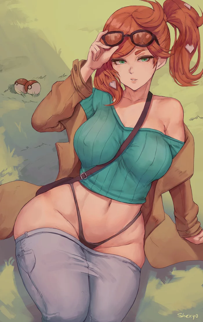 Sonia - NSFW, Sonia, Pokemon sword and shield, Pokemon, Anime, Art, Erotic, Anime art, Shexyoart