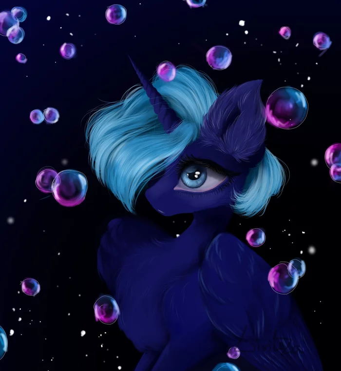 Bubble - My, My little pony, Princess luna, Livitoza