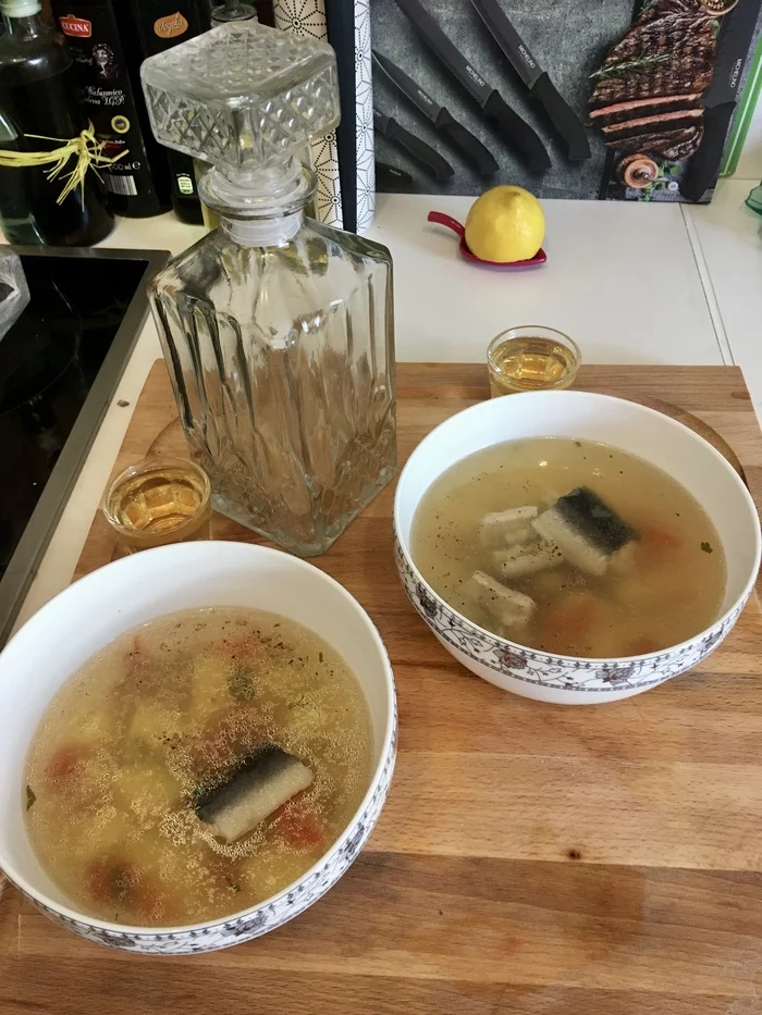 Perch and eel soup - My, Ear, Fishing, Germany