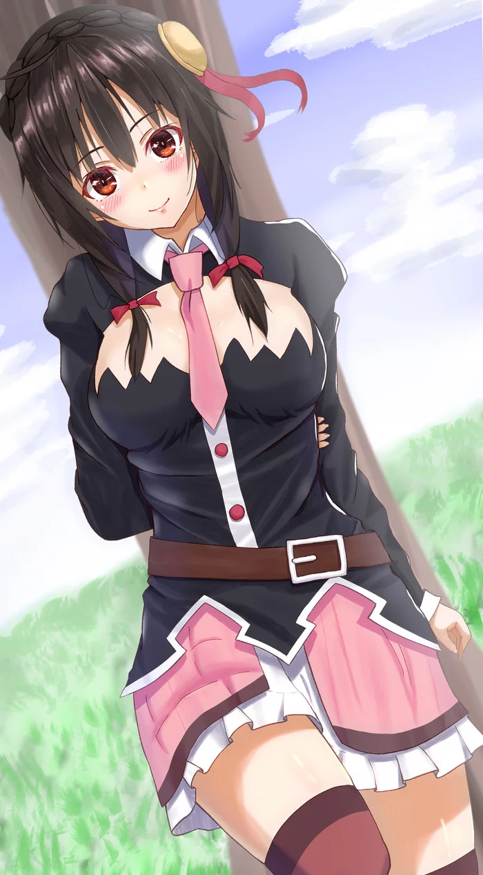 Yunyun’s precious smile - Konosuba, Yunyun, Anime art, Anime