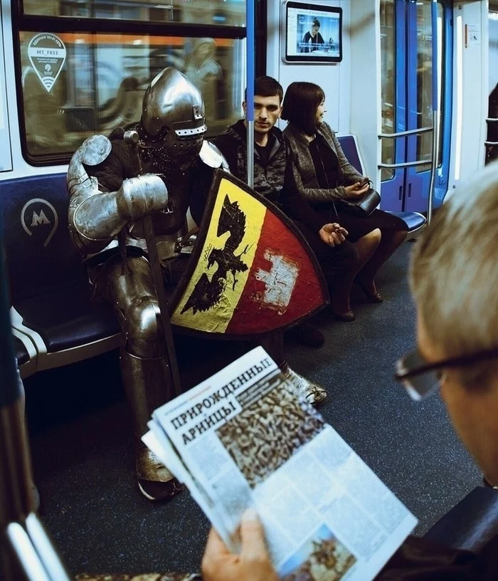 The way home - Knights, Memes, Humor, Metro, Russia