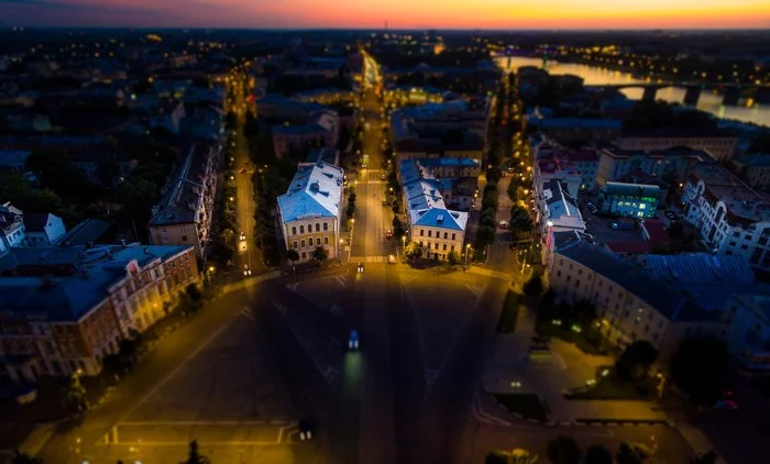 Miniature Tver - My, DJI Inspire, Dji, Town, Tver, Tilt shift