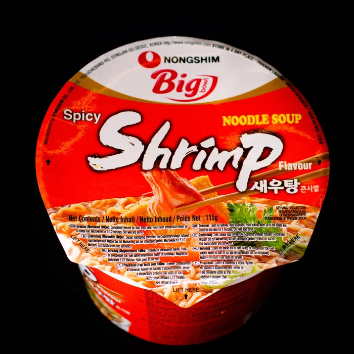 NONGSHIM Spicy NOODLE SOUP Shrimp flavor - well, oh... - My, BPSHKI, Doshirakology, Noodles, Longpost