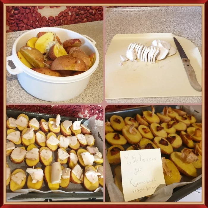 Variations on the theme of baked potatoes. Potato boats - Potato, Food, Dinner