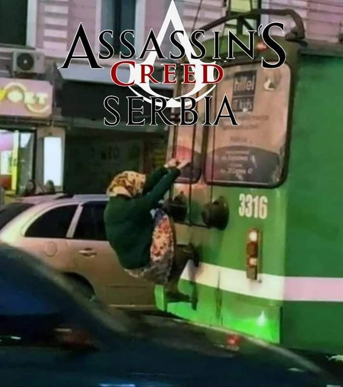 Hide in plain sight - Assassins creed, Trolleybus