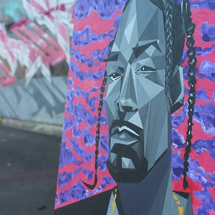 Old Snoop Dogg, painting, acrylic - My, Hip-hop, Rap, Old school, Graphics, Graffiti, Street art, Longpost, Snoop dogg